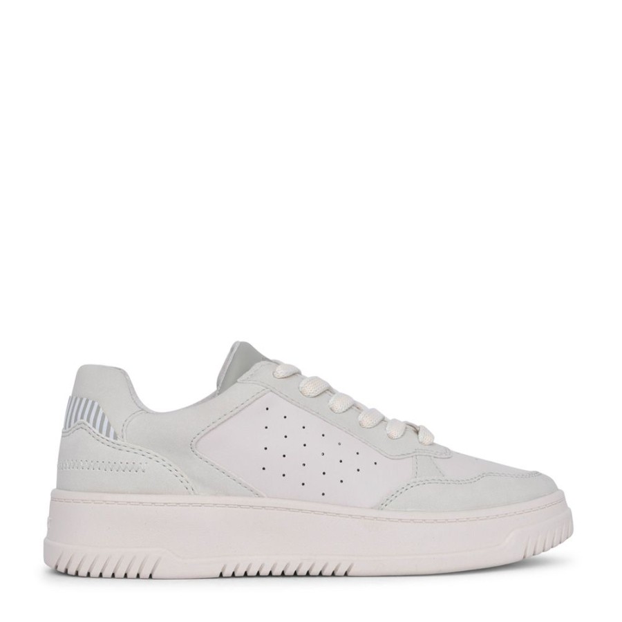 Ladies S.OLIVER | Ladies 5-23610 Laced Trainer In Off White