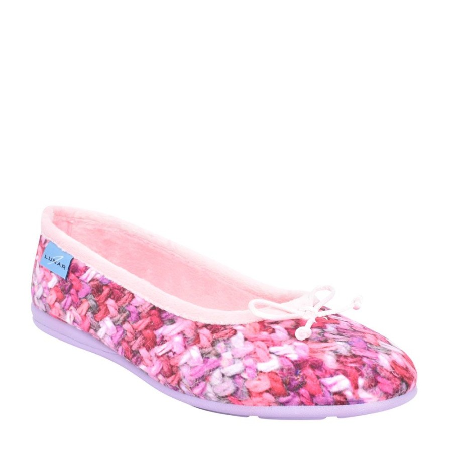 Ladies LUNAR | Ladies Swizzle Kla128 Slipper In Pink