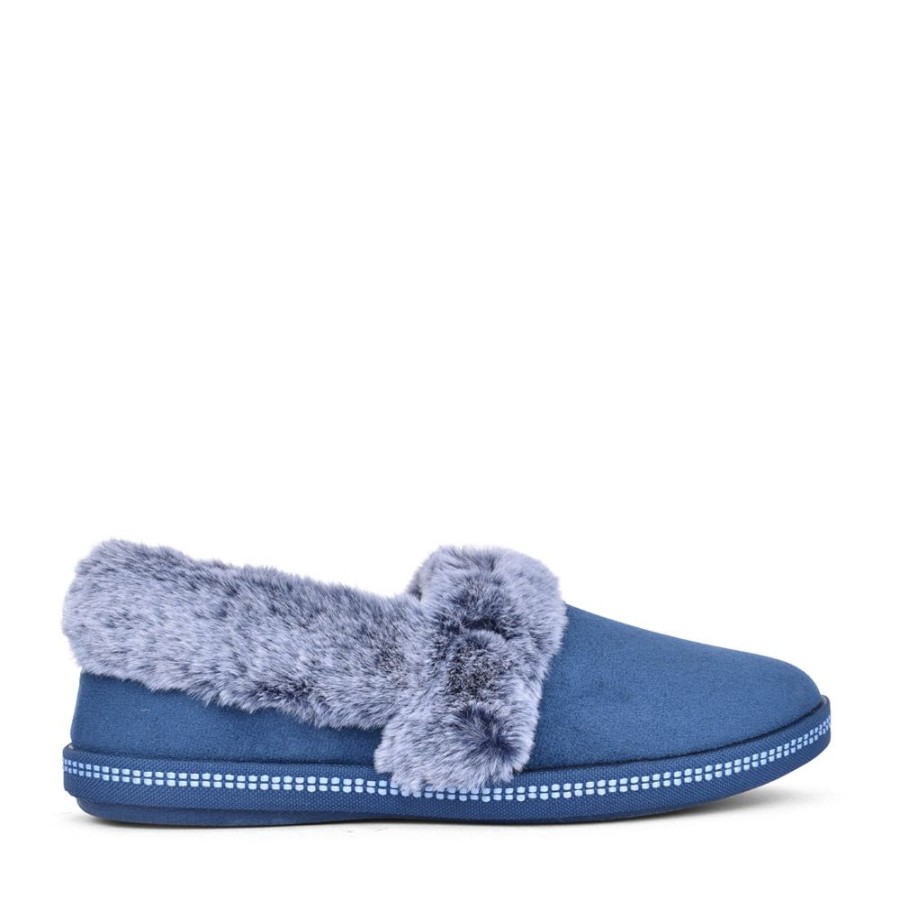 Ladies SKECHERS | Ladies 32777 Cozy Campfire Slipper In Navy