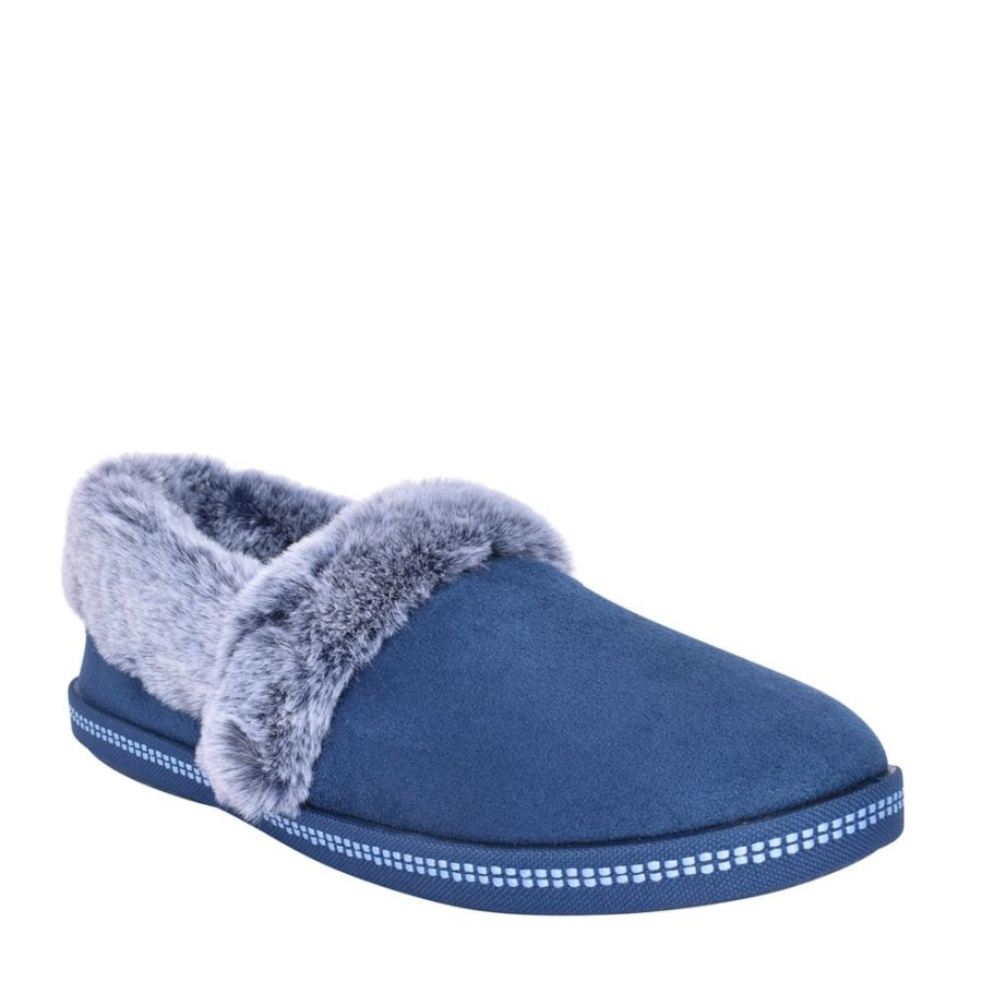 Ladies SKECHERS | Ladies 32777 Cozy Campfire Slipper In Navy