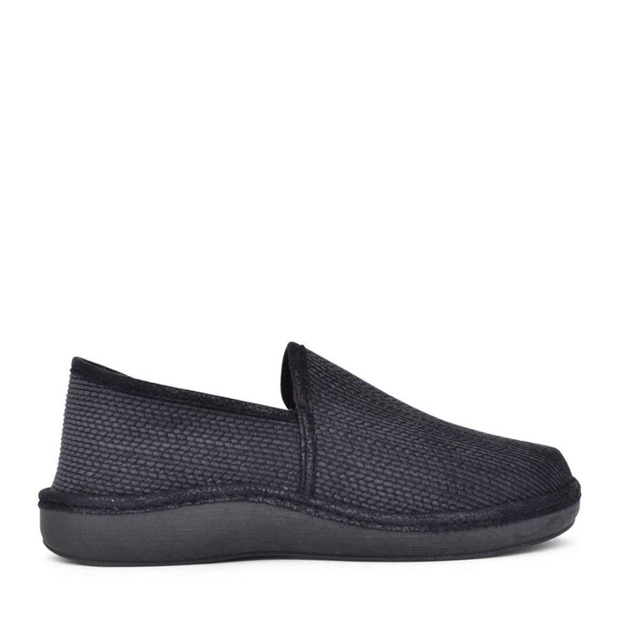 Mens PADDERS | Mens Percy Full Slipper In Black