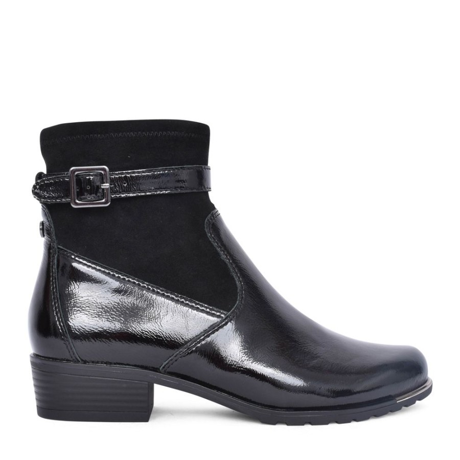 Ladies CAPRICE | Ladies 9-25333 Low Heel Ankle Boot In Black