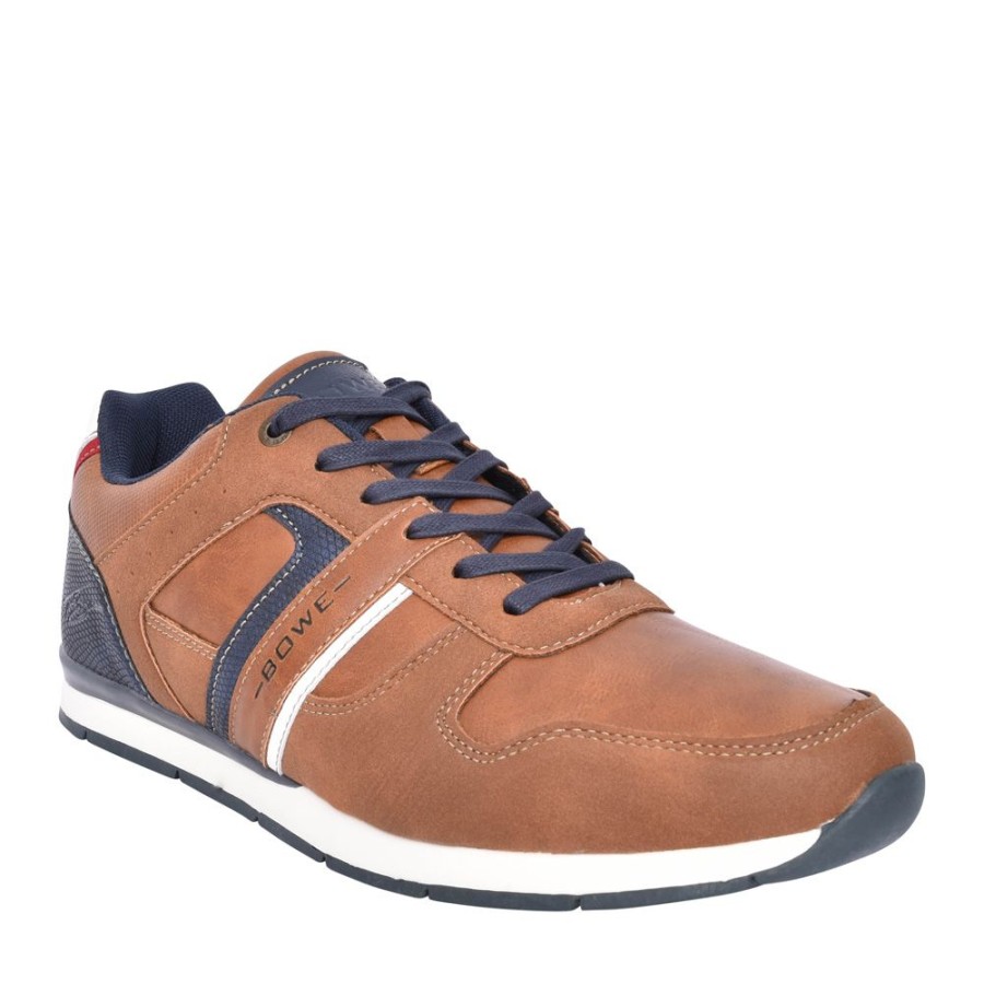 Mens BOWE CONCEPT | Mens Eighteen Laced Trainer In Tan