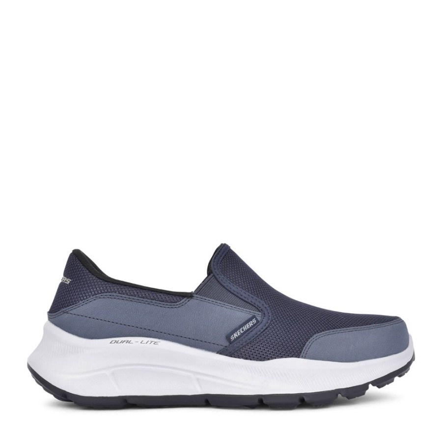 Mens SKECHERS | Mens 232515 Equalizer Slip-On Trainer In Navy