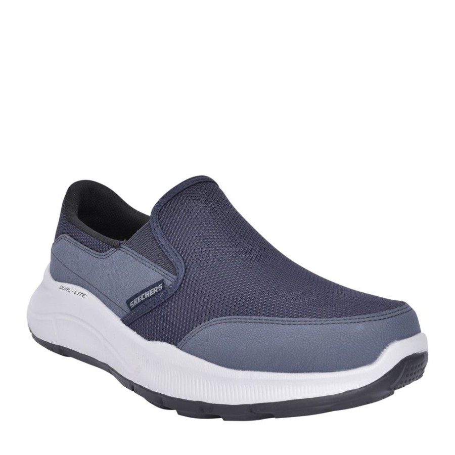 Mens SKECHERS | Mens 232515 Equalizer Slip-On Trainer In Navy