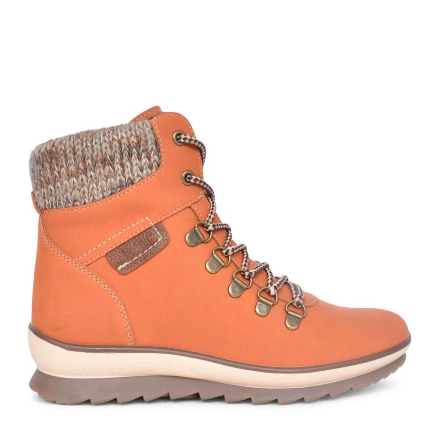 Ladies LOTUS | Ladies Libby Ulb349 Laced Ankle Boot In Orange