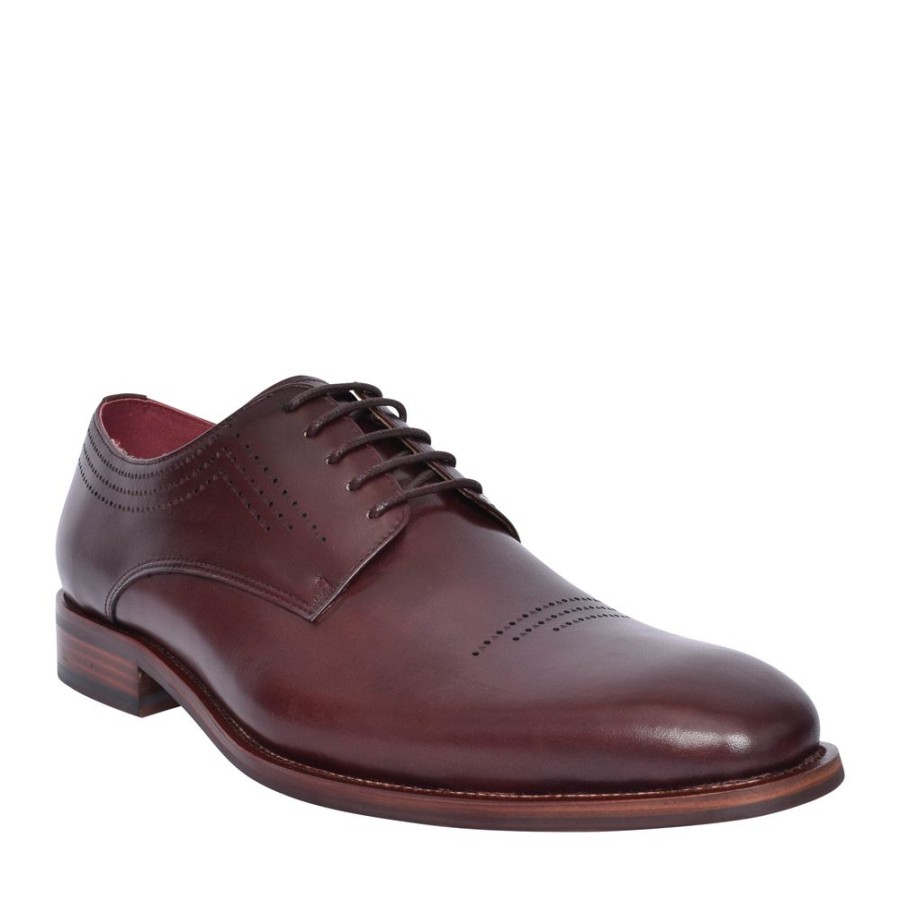 Mens ESCAPE | Mens Secret Oath Laced Shoe In Burgandy