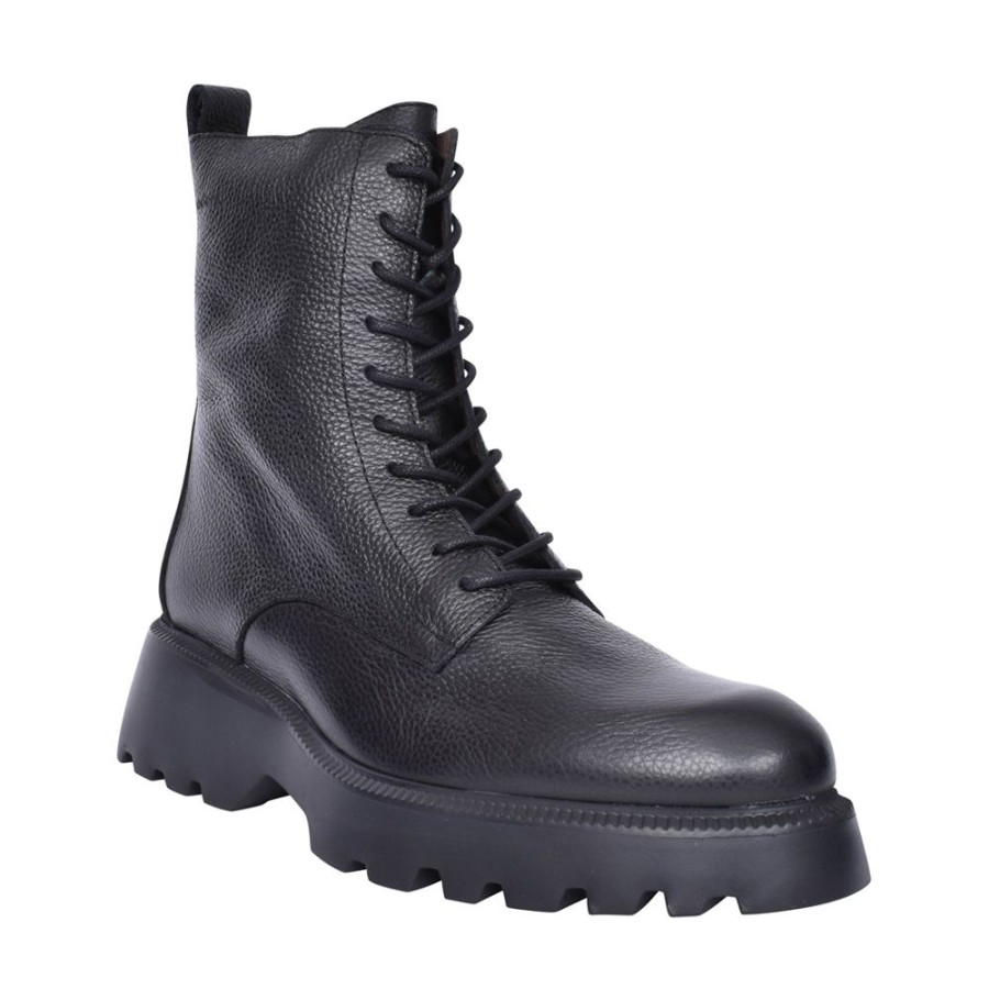 Ladies WONDERS | Ladies C-7205 Laced Calf Boot In Black