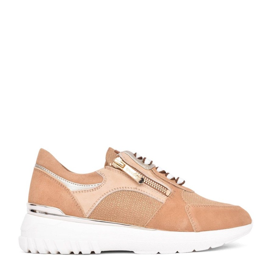 Ladies REGARDE LE CIEL | Ladies Kayla-08 Trainer In Sand