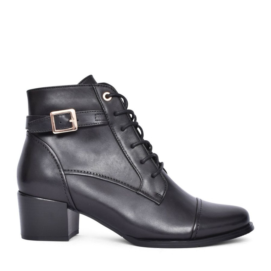 Ladies REGARDE LE CIEL | Ladies Jolene-04 Laced Ankle Boot In Black