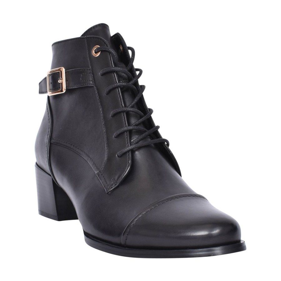 Ladies REGARDE LE CIEL | Ladies Jolene-04 Laced Ankle Boot In Black