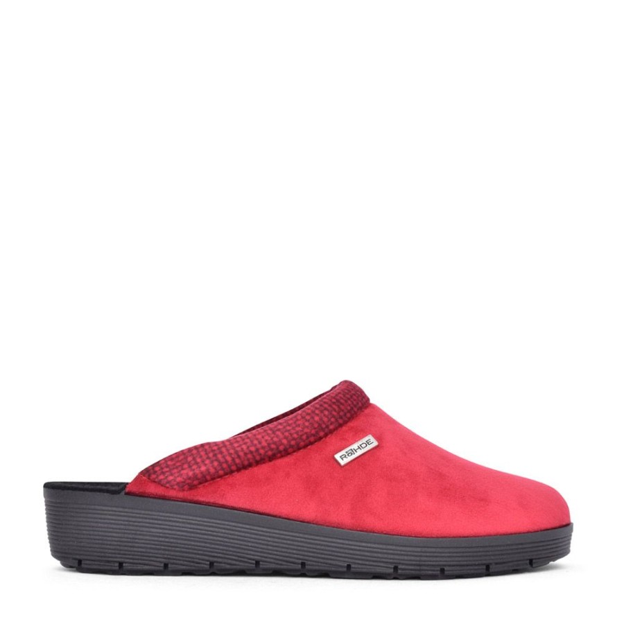 Ladies ROHDE | Ladies 2336 Roma Mule Slipper In Red