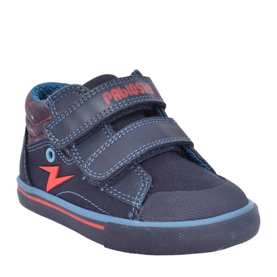 Boys PABLOSKY | Boys 970020 Double Velcro Boot In Navy