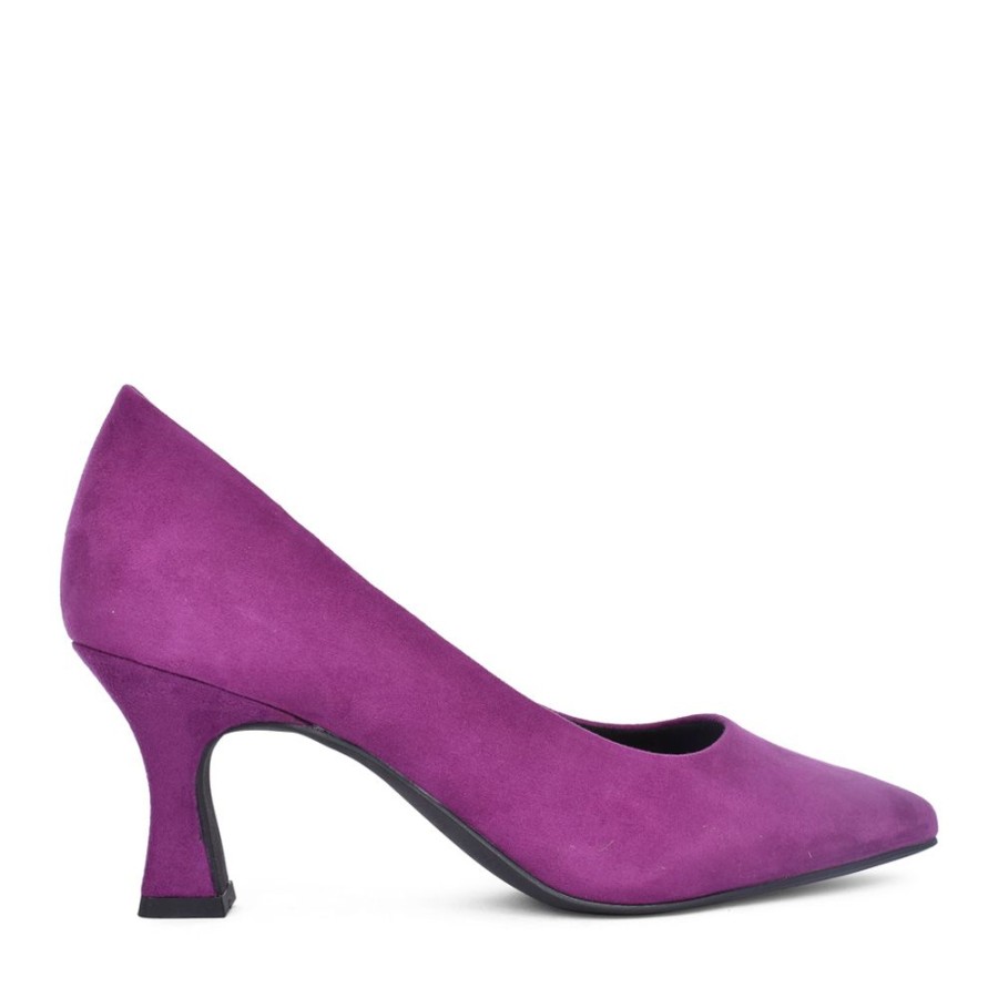 Ladies MARCO TOZZI | Ladies 2-22418 High Heel Court Shoe In Purple