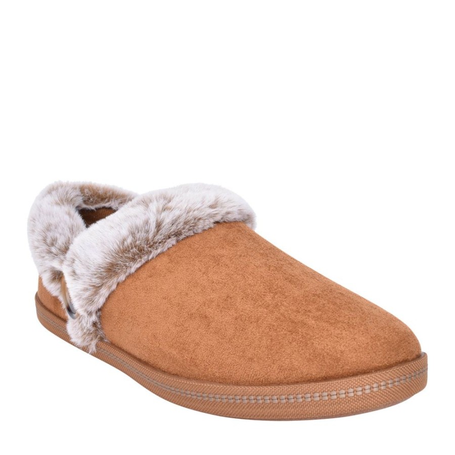 Ladies SKECHERS | Ladies 167219 Fresh Toast Slipper In Tan