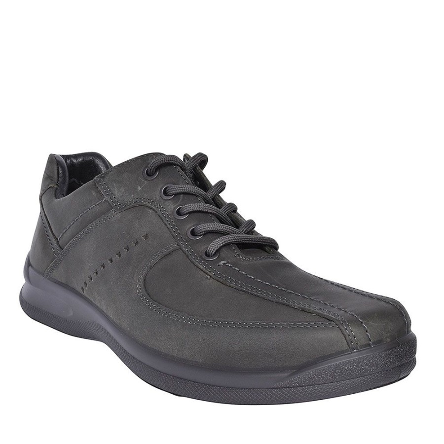 Mens HOTTER | Lance Std Fit Leather Lace Shoe For Men In Grey ...