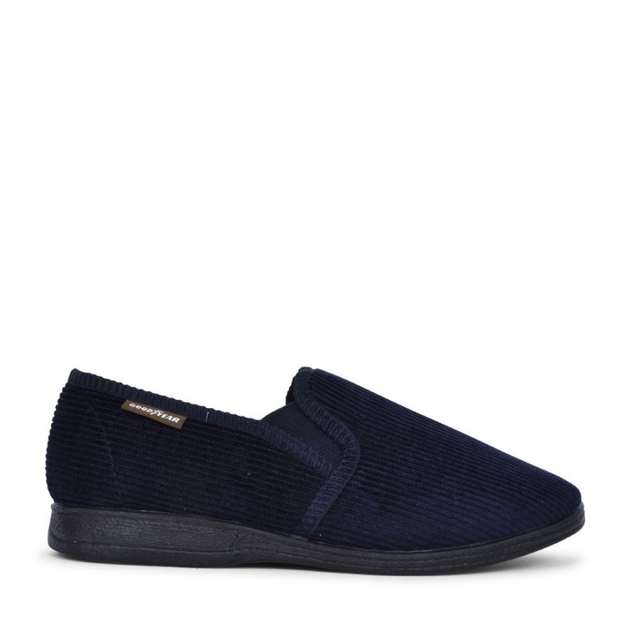 Mens GOODYEAR | Mens Humber Kmg100 Memory Foam Slipper In Navy