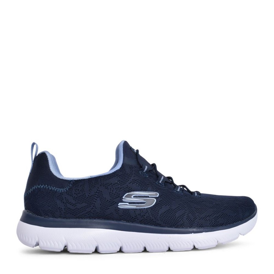 Ladies SKECHERS | Ladies 149936 Summits Slip-On Trainer In Navy