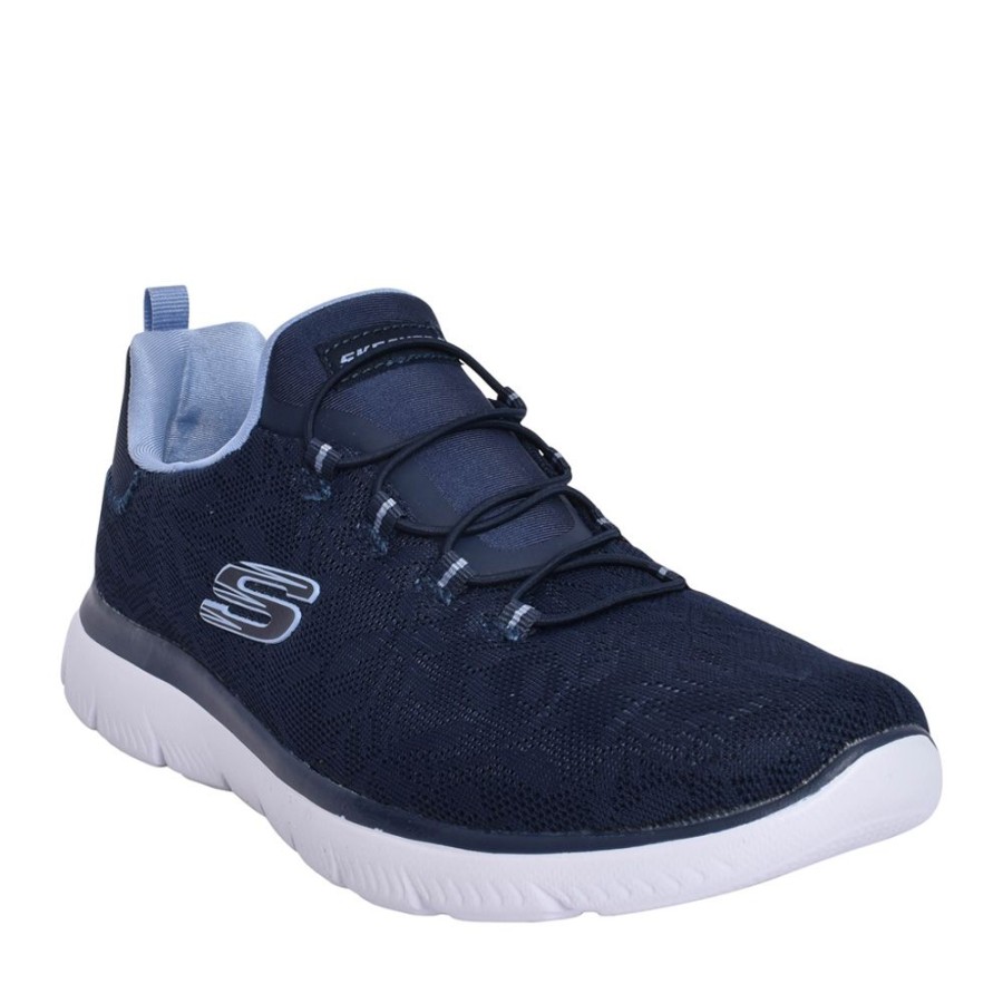 Ladies SKECHERS | Ladies 149936 Summits Slip-On Trainer In Navy