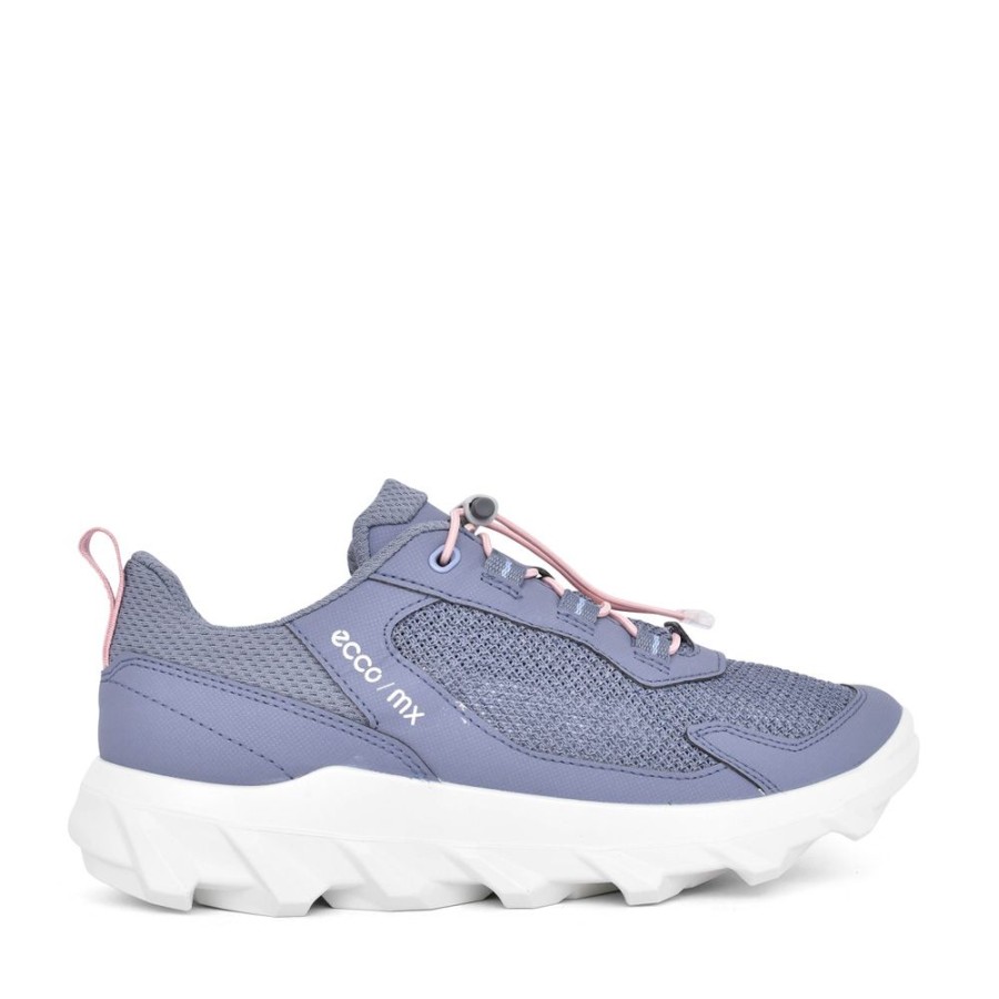 Ladies ECCO | Ladies 820263 Laced Trainer In Blue