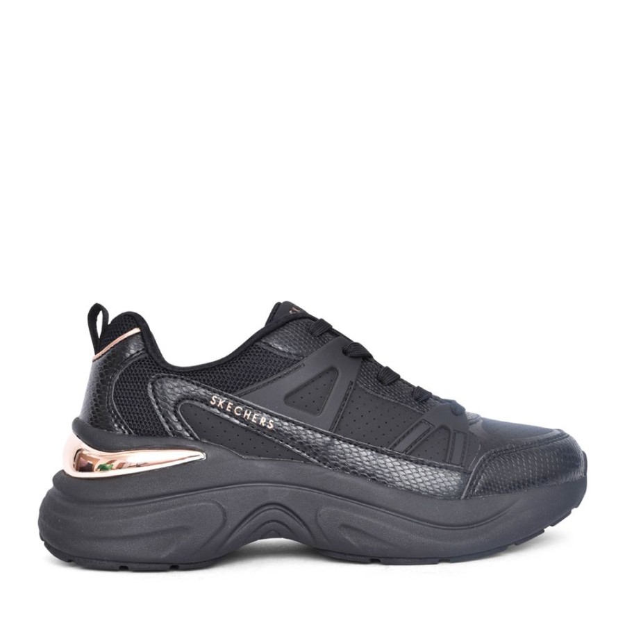 Ladies SKECHERS | Ladies 177576 Hazel Laced Trainer In Black