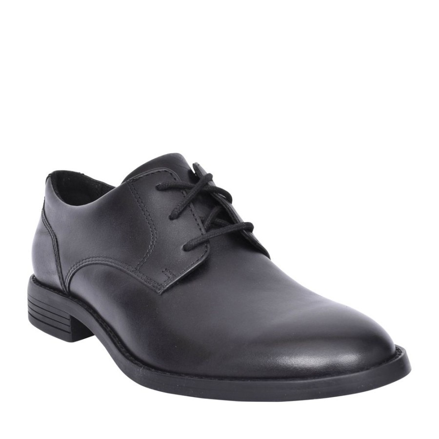 Ladies CLARKS | Ladies Camzin Iris E-Fit Leather Shoe In Black