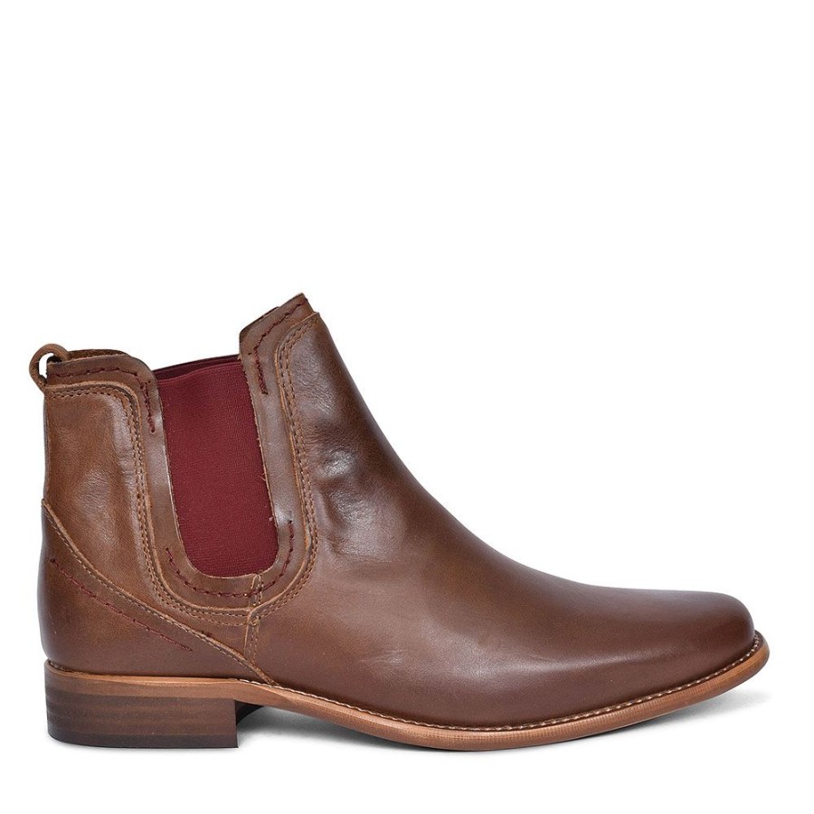 Mens ESCAPE | Austin Chelsea Slip On Boot For Men In Oak