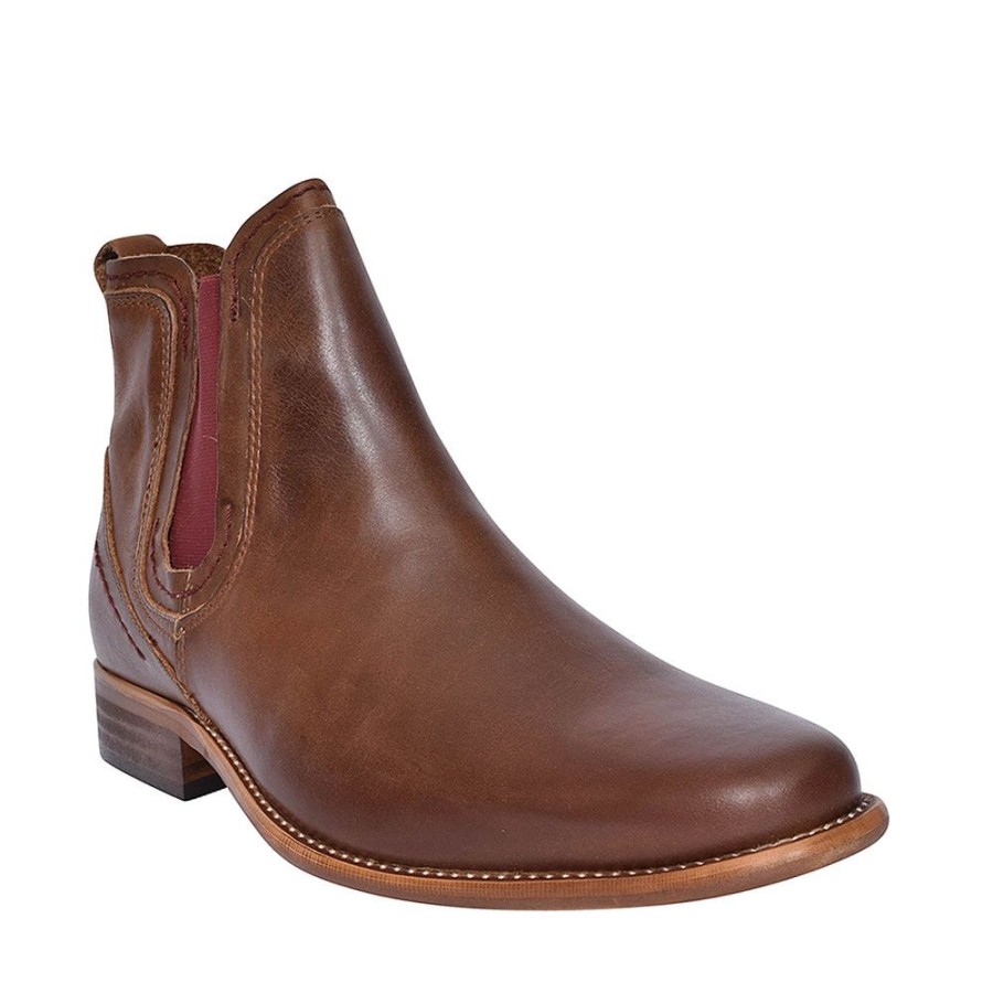 Mens ESCAPE | Austin Chelsea Slip On Boot For Men In Oak