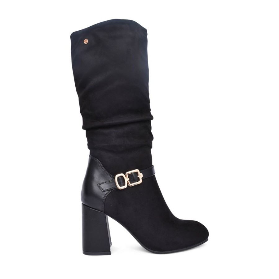 Ladies ZANNI & CO | Ladies Sidhum Medium Heel Calf Boot In Black