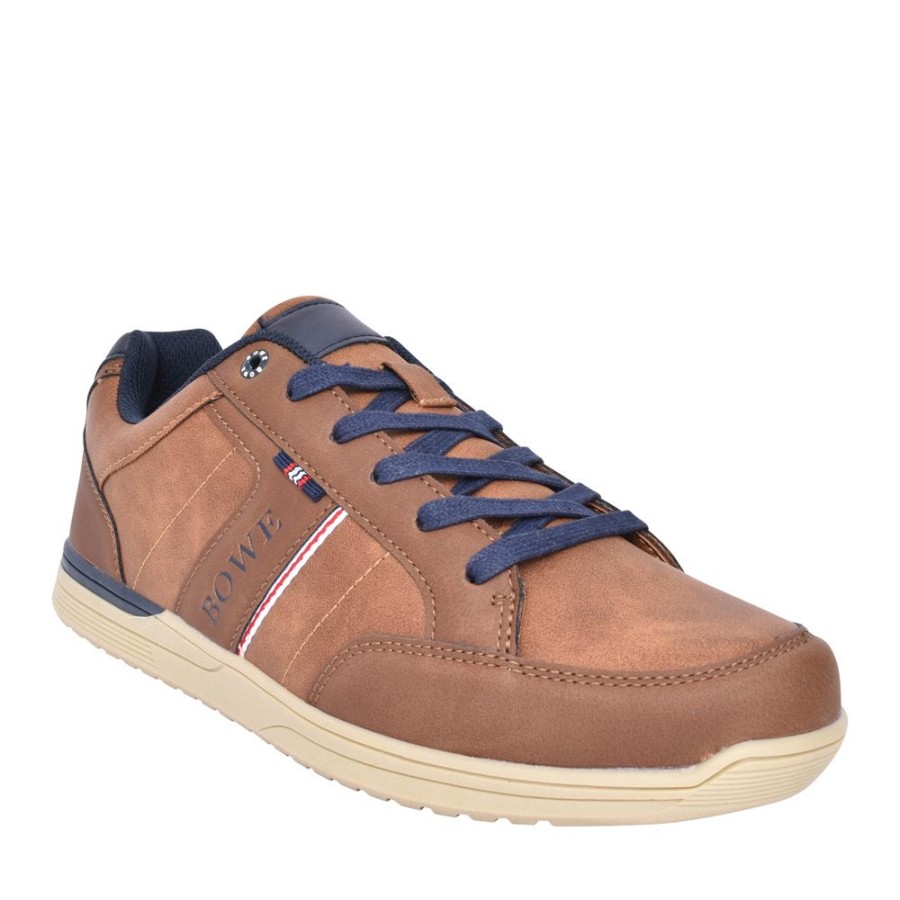 Mens BOWE CONCEPT | Mens Fifteen Laced Trainer In Tobacco