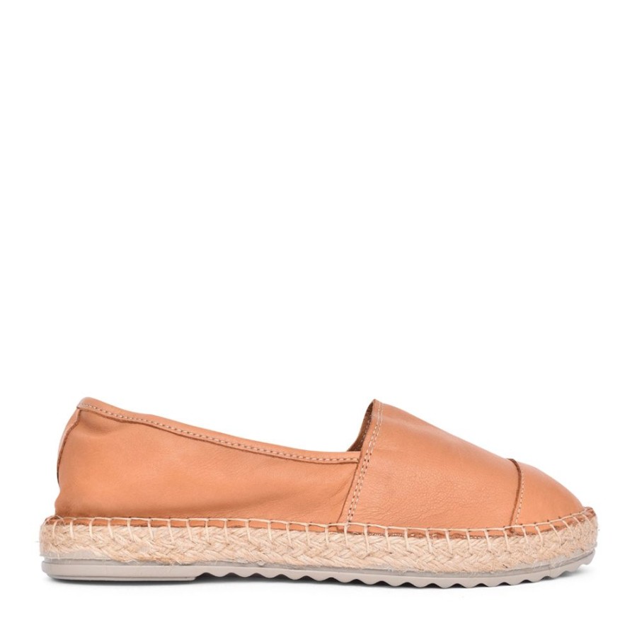 Ladies LAZY DOGZ | Ladies Corfu Fld004 Espadrille In Tan