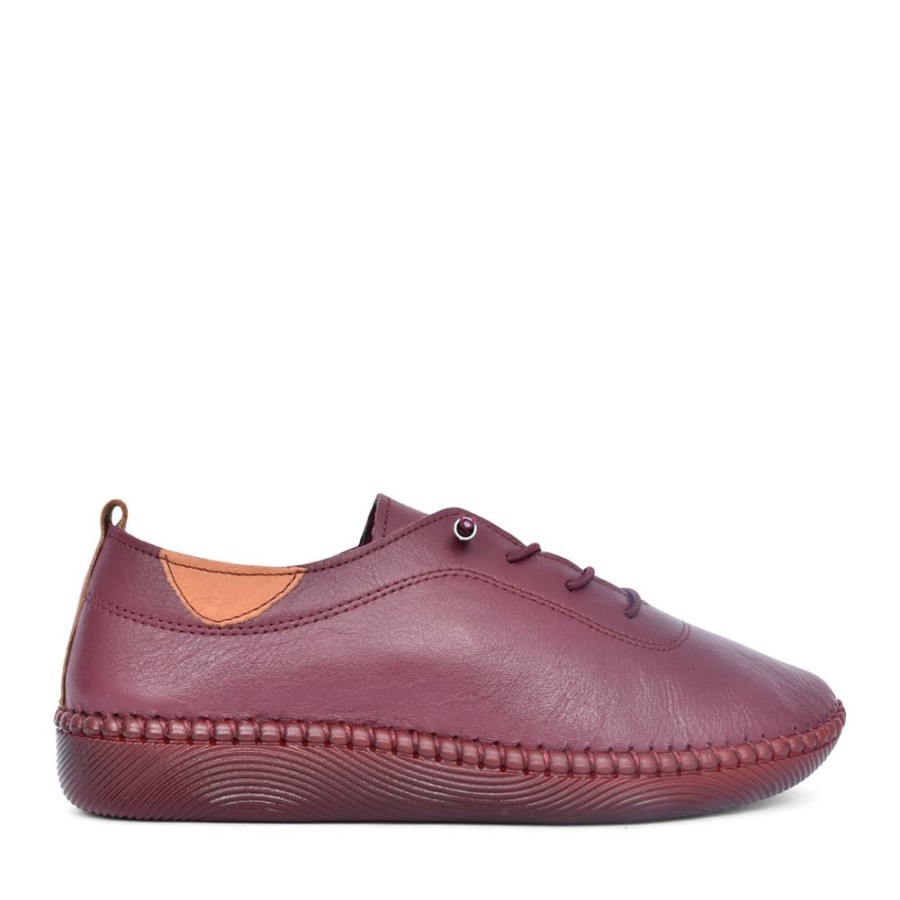 Ladies LUNAR | Ladies St. Vincent Fle032 Slip-On Shoe In Burgandy