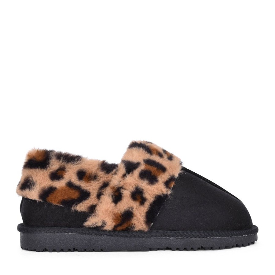 Ladies ELLA | Rosie Bootee Slipper In Black