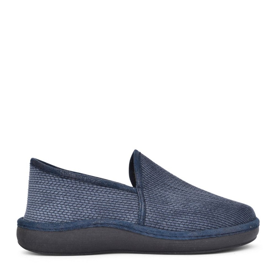 Mens PADDERS | Mens Percy Full Slipper In Blue