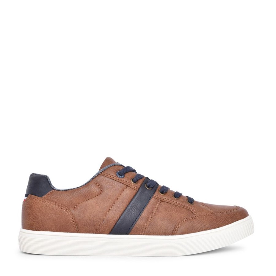 Mens LLOYD & PRYCE | Mens Norster Laced Trainer In Camel