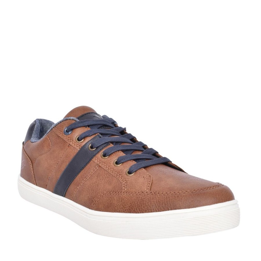 Mens LLOYD & PRYCE | Mens Norster Laced Trainer In Camel