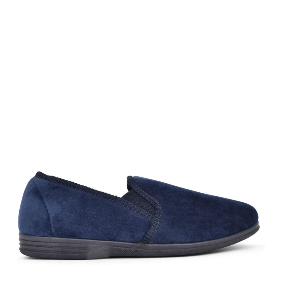 Mens JO & JOE | Mens Jake Full Slipper In Navy