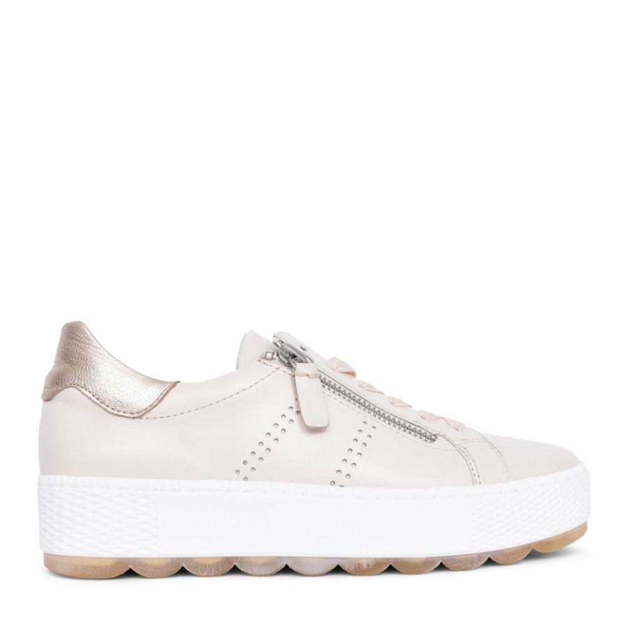 Ladies GABOR | Ladies Quench 26.058 Laced Trainer In Ivory