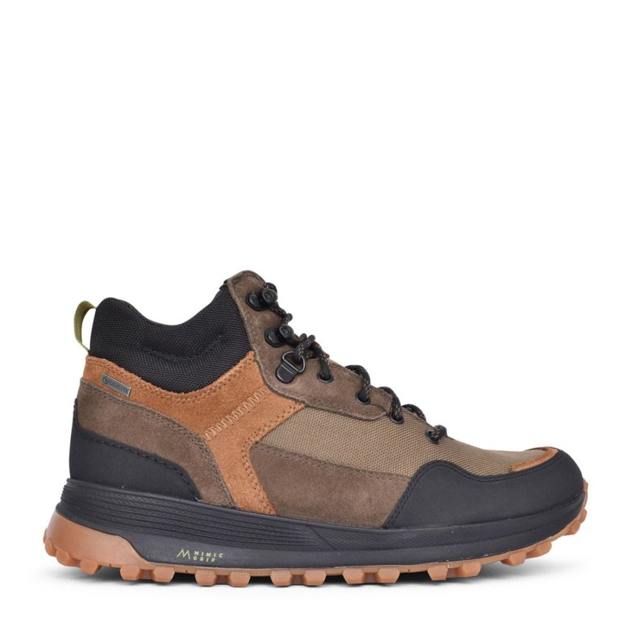 Mens CLARKS | Mens Atl Trekhigt Combi G Fit Laced Boot In Olive