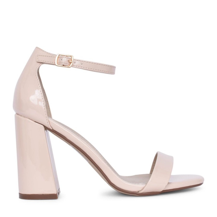 Ladies MILLIE & CO | Ladies Tasha Block Heel Sandal In Nude