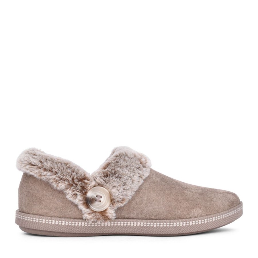 Ladies SKECHERS | Ladies 167219 Fresh Toast Slipper In Taupe