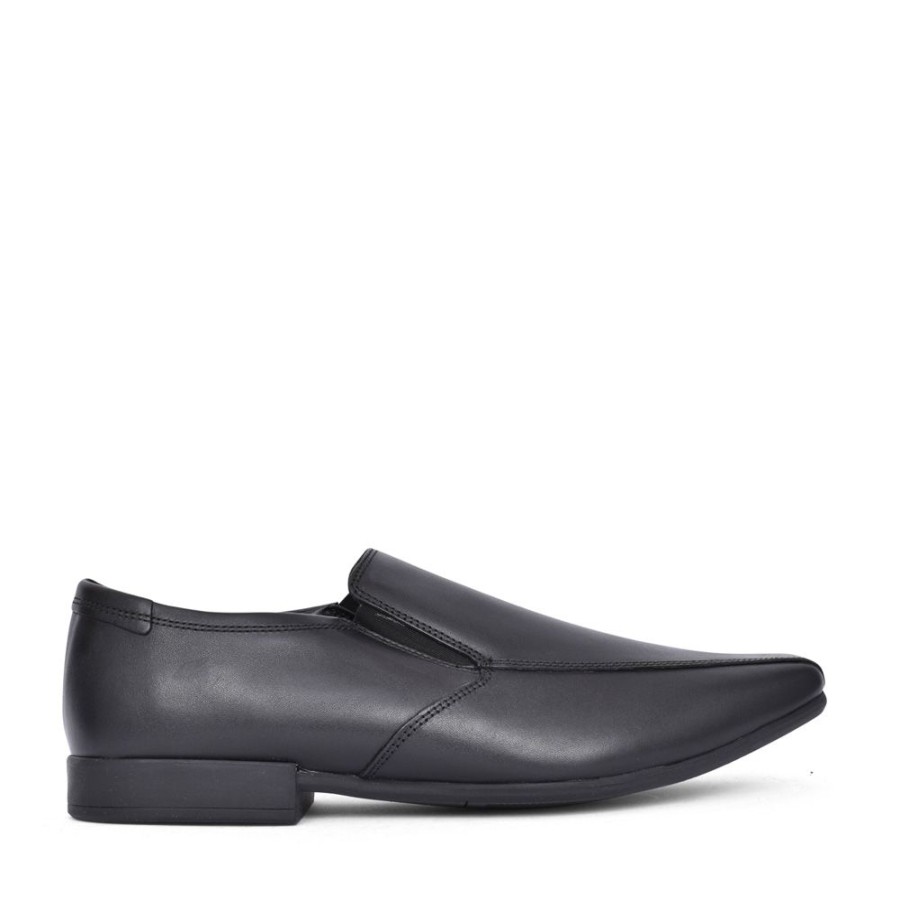 Mens CLARKS | Mens Sidton Edge G-Fit Shoe In Black