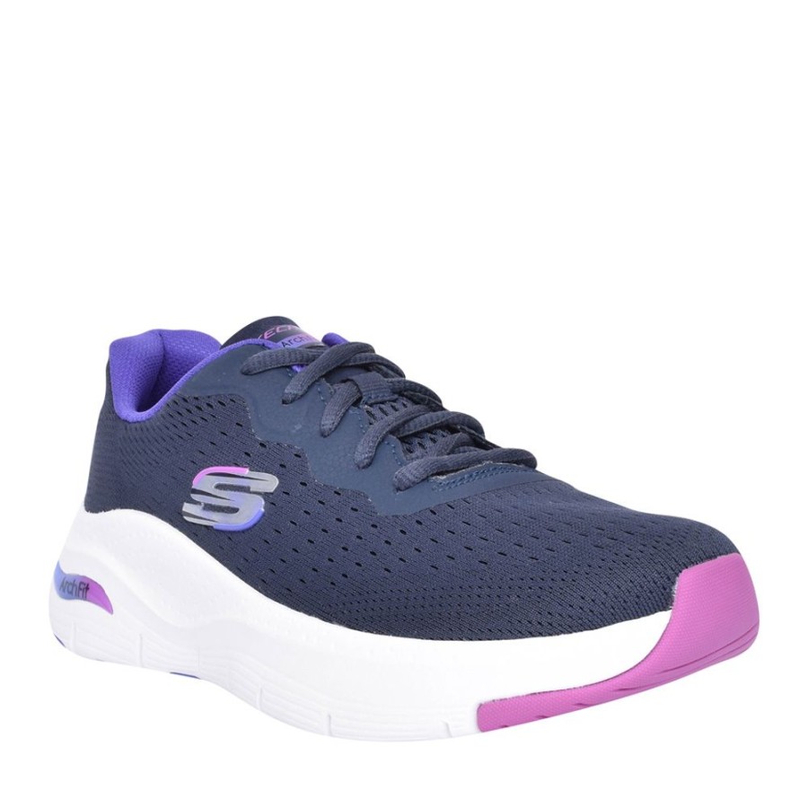 Ladies SKECHERS | Ladies 149722 Infinity Cool Laced Trainer In Navy