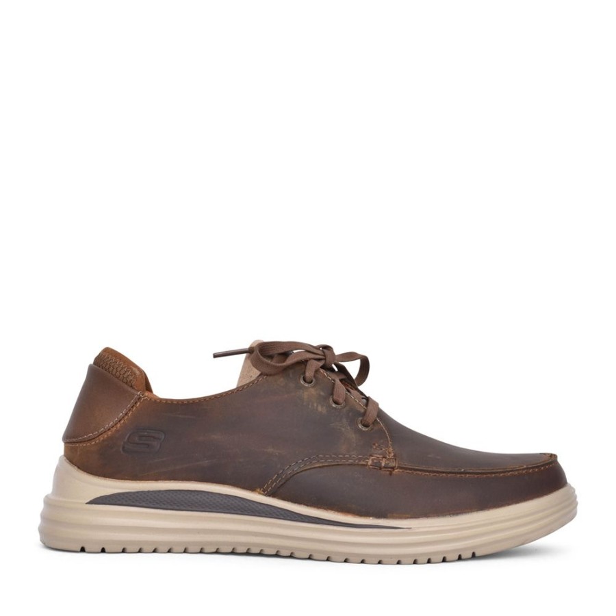 Mens SKECHERS | Mens 204473 Valargo Shoe In Brown