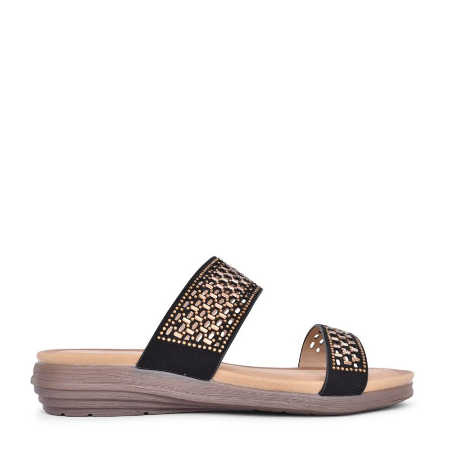 Ladies LUNAR | Ladies Coyle Jlh298 Mule In Black