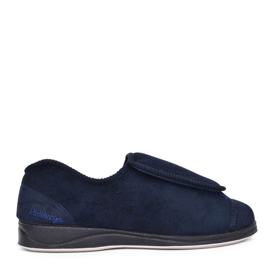 Mens PADDERS | Mens Peter Wide Fit Slipper In Navy