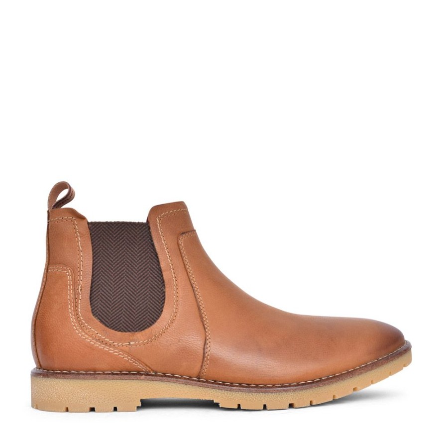 Mens BASE LONDON | Mens Zimmer Vg03 Chelsea Boot In Tan