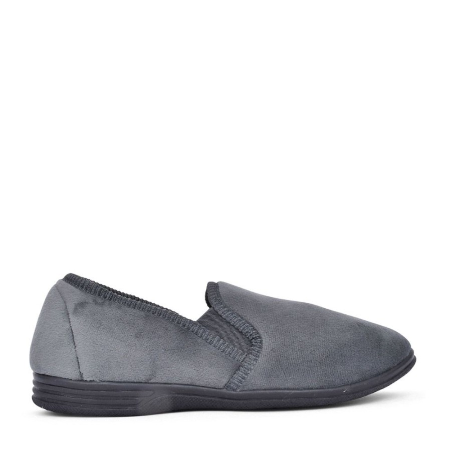 Mens JO & JOE | Mens Jake Full Slipper In Grey