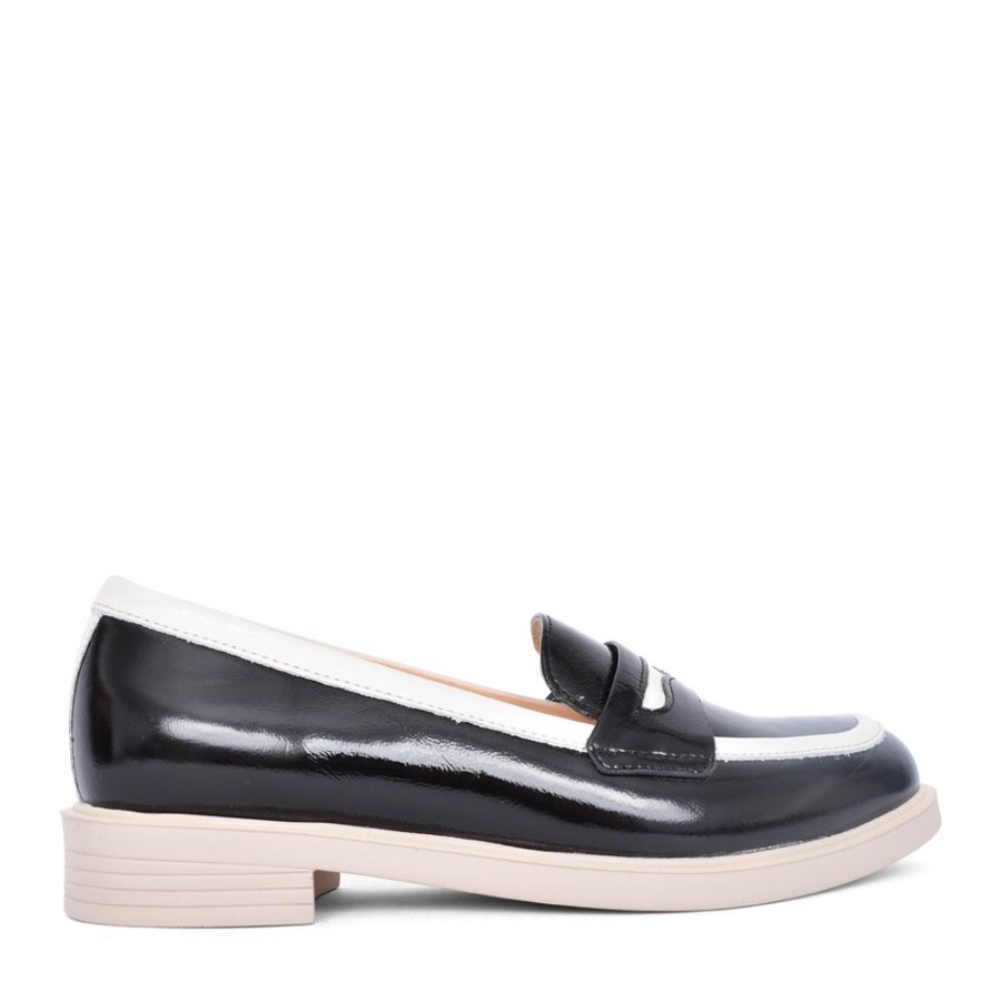 Ladies BIOECO | Ladies 6425 Loafer In Black Patent