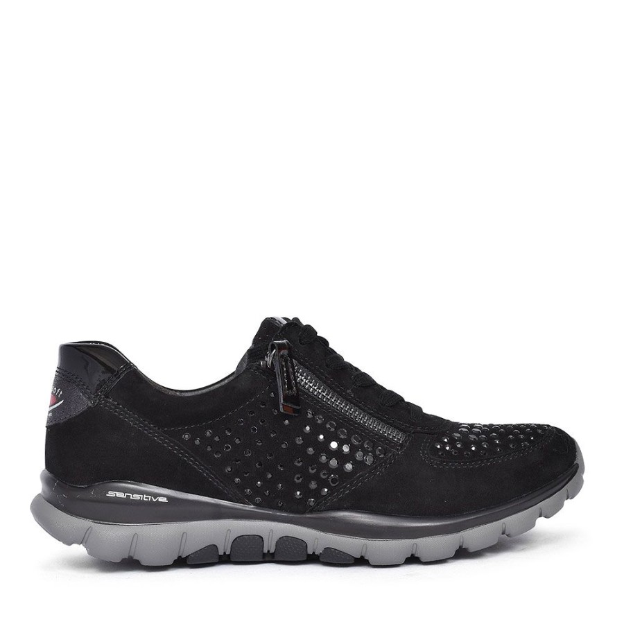 Ladies GABOR | Ladies 968 Fantastic Trainer In Black